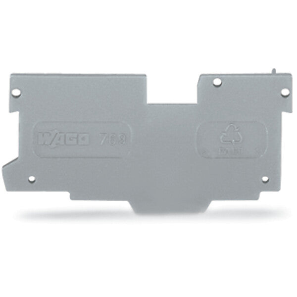 WAGO Abschluss/Zwischenplatte grau 769-307
